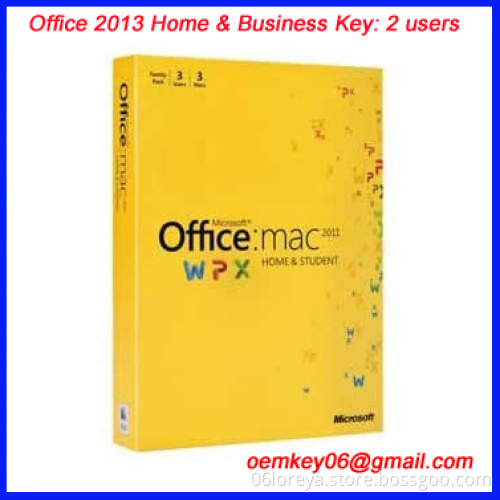 Office 2013 Home & Business Key 2 users office key